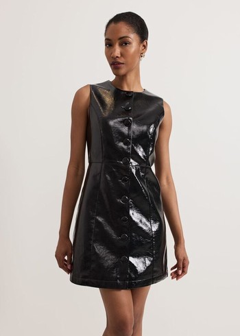 Phase Eight Theodora Pinafore Dress Black USA | 1498732-PV